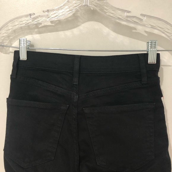 Topshop Moto Jamie Black Jeans w Red White Stripes - Picture 6 of 6